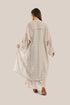 Long coat with decorative stitching